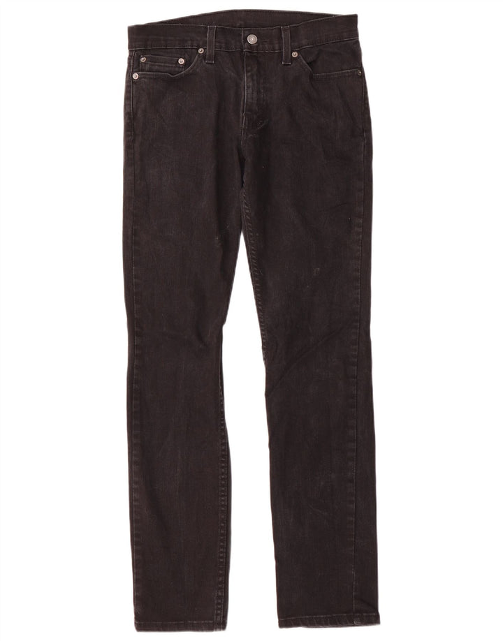 Levi's Mens 511 Slim Jeans W29 L32 Μαύρο βαμβακερό