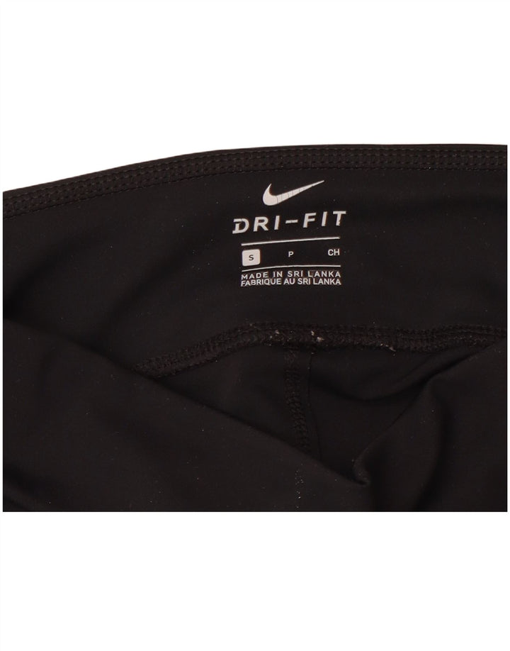 NIKE Womens Dri Fit Leggings UK 10 Small  Black