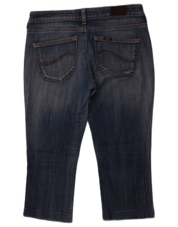 LEE Womens Norma Cropped Jeans W30 L19 Blue Cotton