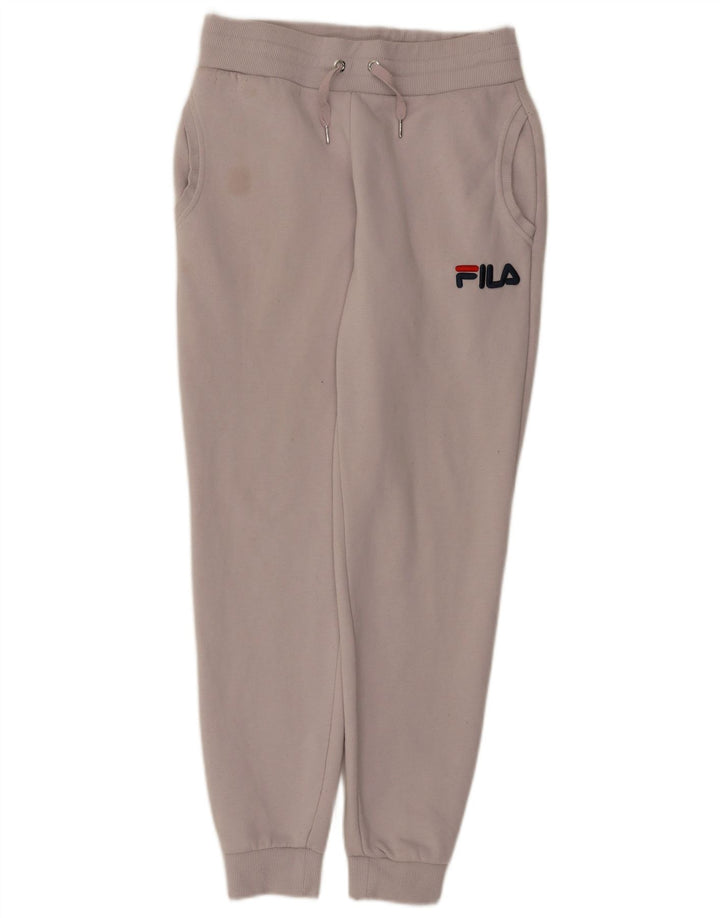 Fila Γυναικεία αθλητική φόρμα Παντελόνι Joggers UK 10 Small White Polyester