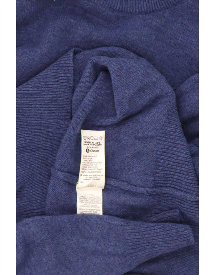 Ανδρικό πουλόβερ Marks & Spencer Blue Harbour Crew Neck Jumper Medium Lambswool