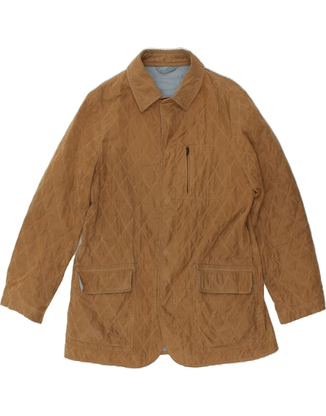 HERNO Mens Quilted Jacket UK 40 Large Brown Polyester Vintage Herno and Second-Hand Herno from Messina Hembry 