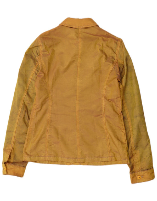 REFRIGIWEAR Womens Cruz Utility Jacket UK 14 Large Yellow Colourblock