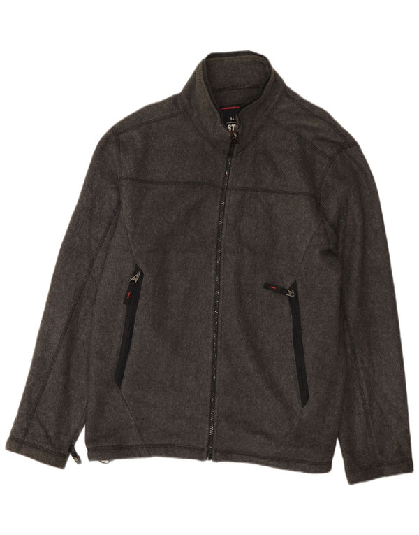 Marks & Spencer Ανδρικό Fleece Jacket UK 38 Medium Grey Polyamide