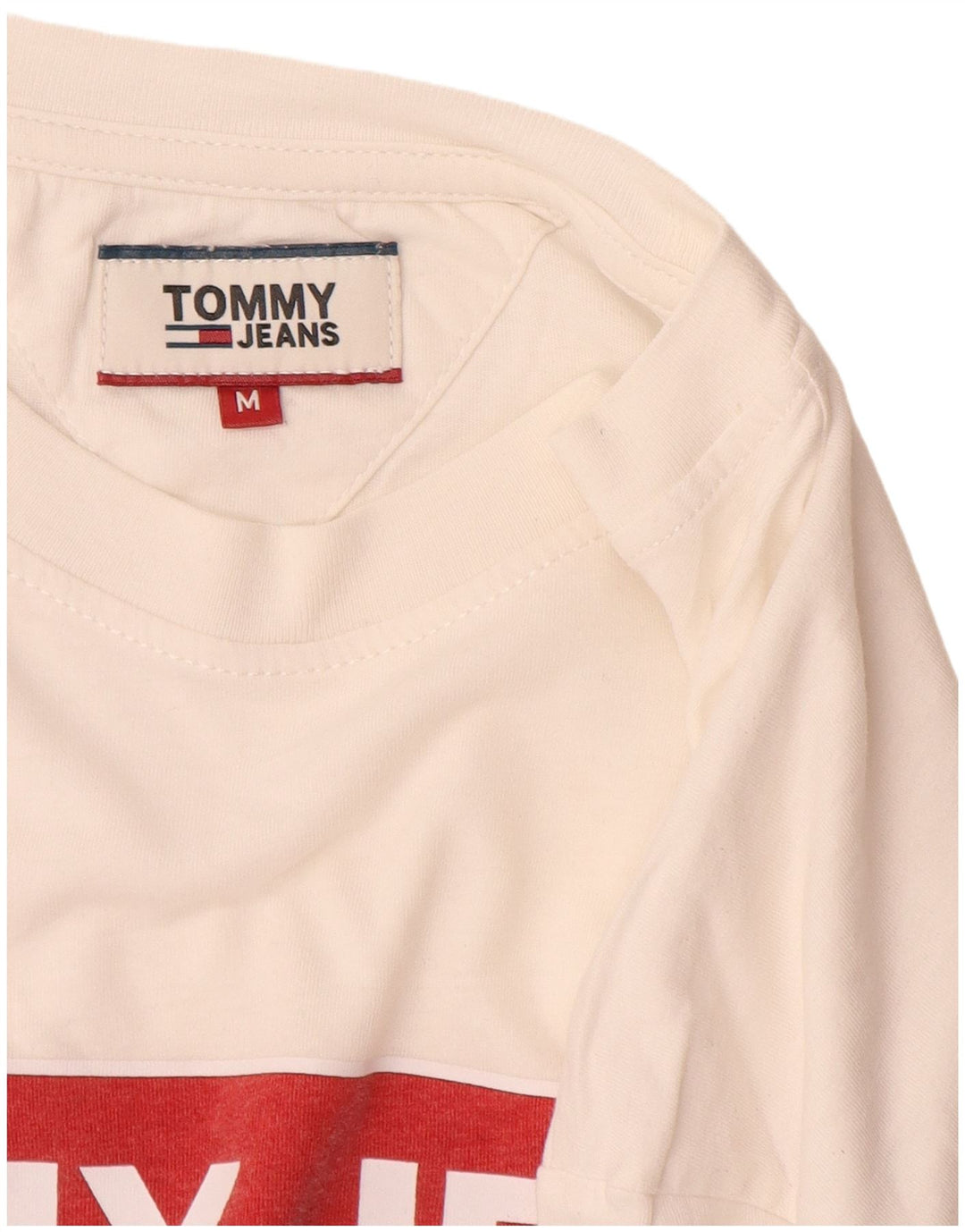 Ανδρικό γραφικό T-Shirt Tommy Hilfiger Top Medium White