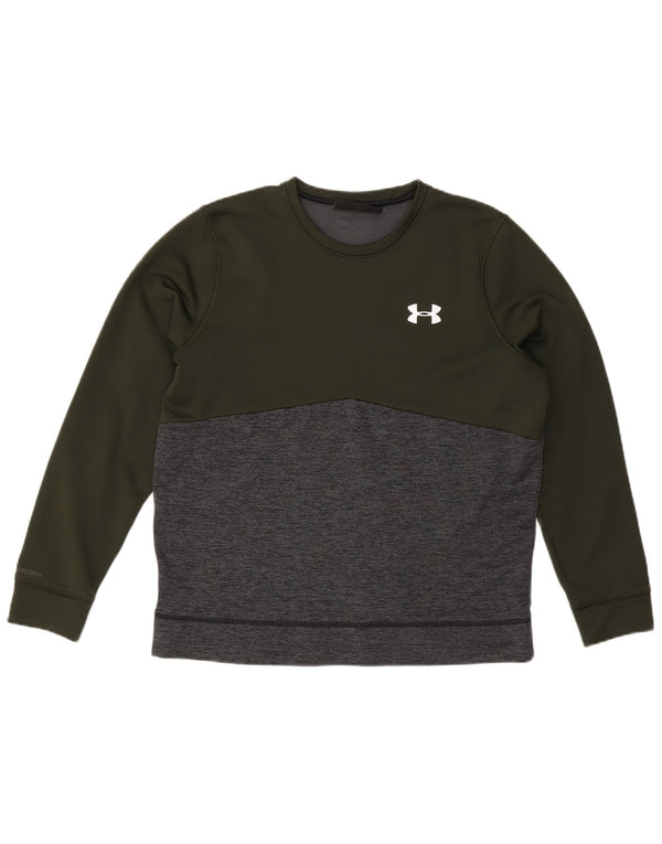 Γυναικείο φούτερ UNDER Armour Cold Gear Jumper UK 16 Large Khaki