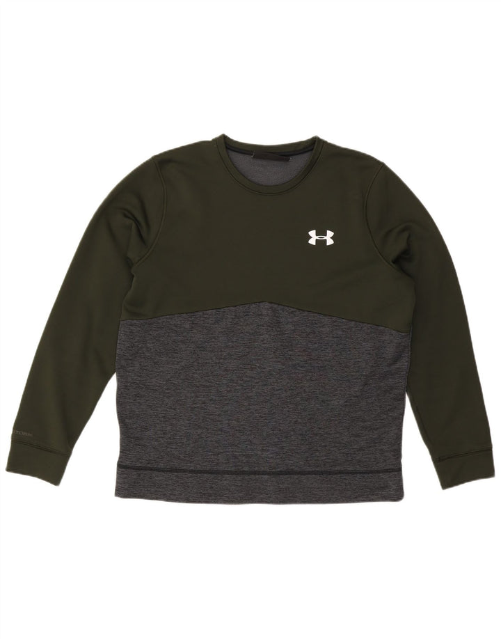 Γυναικείο φούτερ UNDER Armour Cold Gear Jumper UK 16 Large Khaki