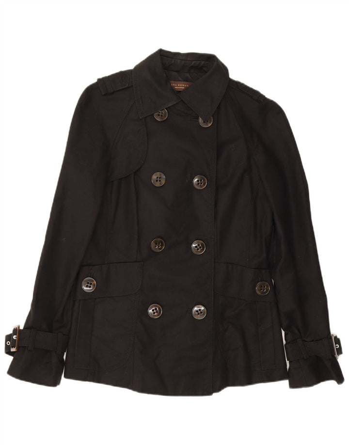 Zara Γυναικεία καμπαρντίνα UK 10 Small Black Cotton