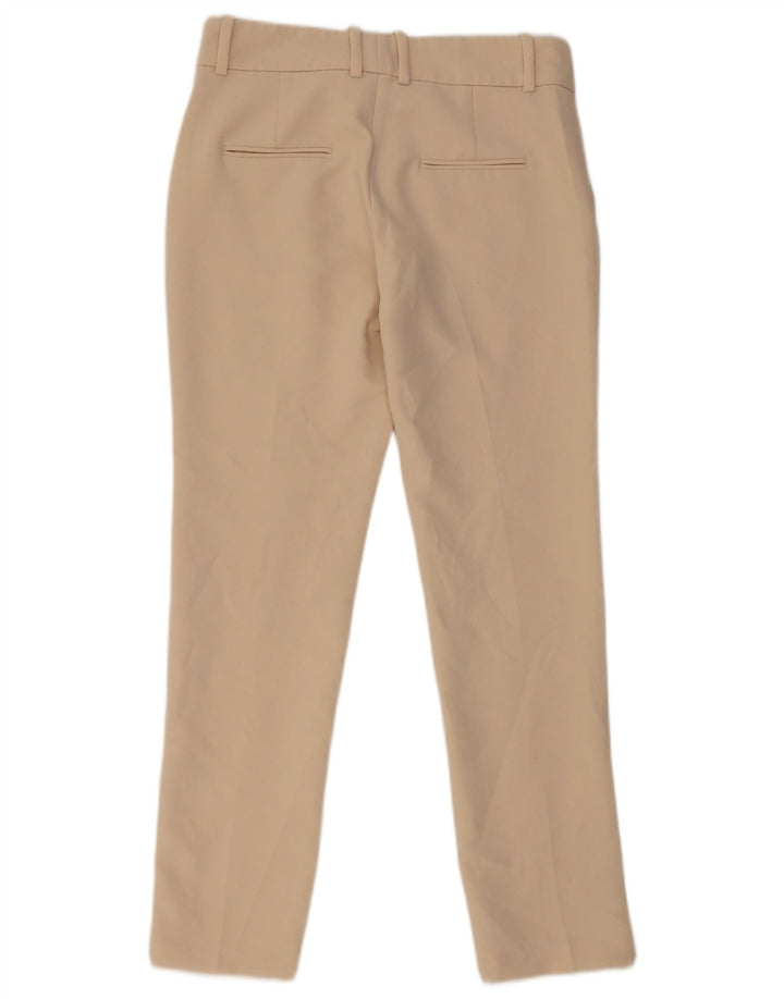 Zara Γυναικείο Παντελόνι Chino με Slim Fit XS Beige Polyester