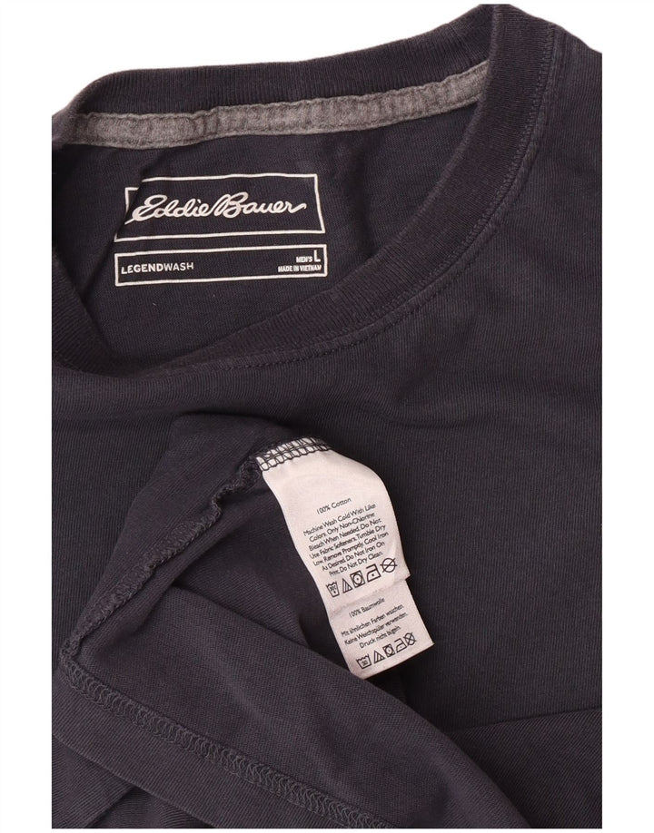 EDDIE BAUER Ανδρικό T-Shirt Top μεγάλο γκρι βαμβακερό