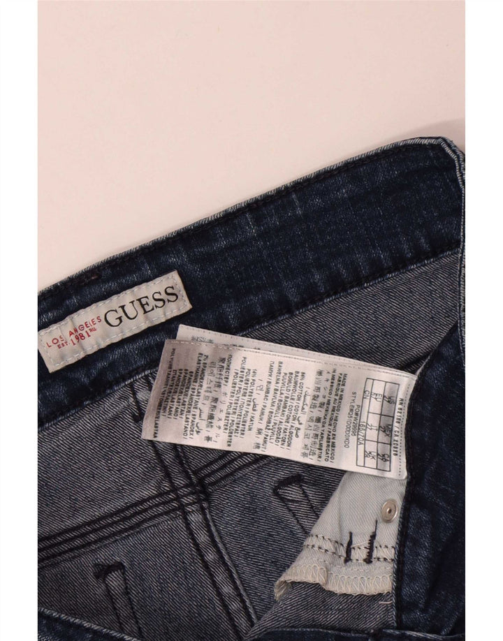 Γυναικείο τζιν σορτς Guess W29 μεσαίο μπλε βαμβακερό