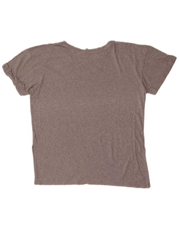 Benetton Γυναικείο T-Shirt Top UK 18 XL Grey Flecked