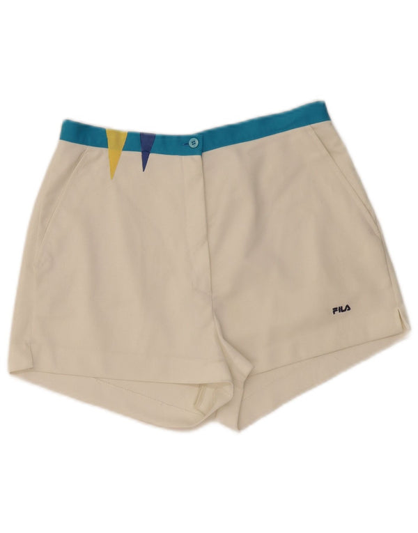 FILA Γυναικείο ψηλόμεσο σορτς Chino EU 42 Large W28 White Colourblock