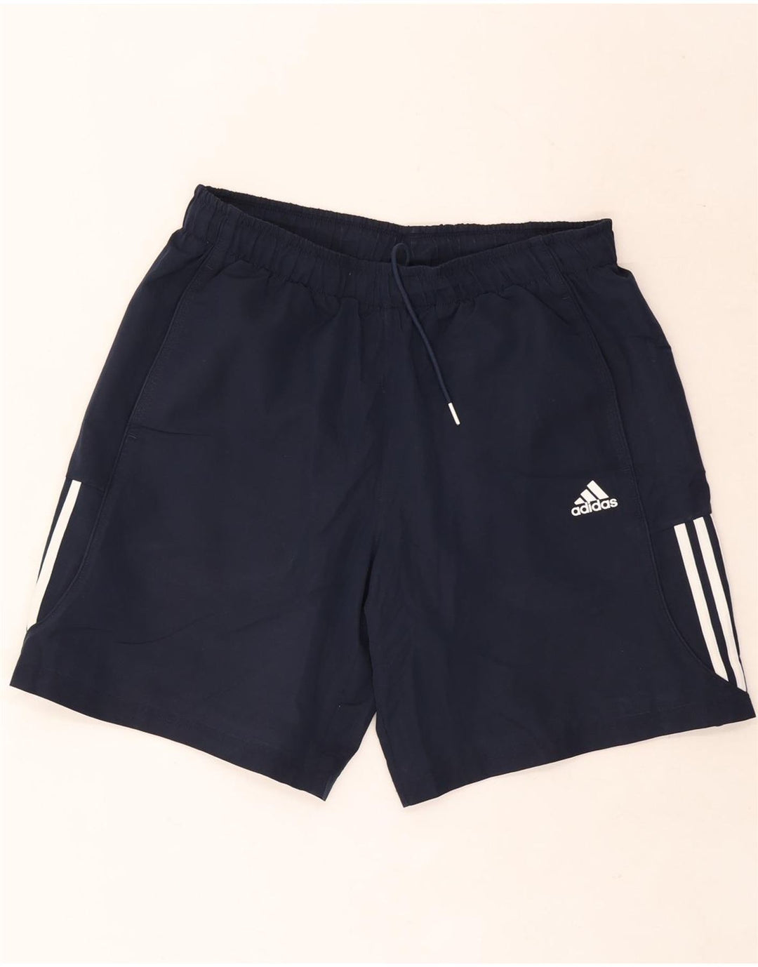 Ανδρικό αθλητικό σορτς Adidas Climalite μεγάλο μπλε ναυτικό πολυεστέρα