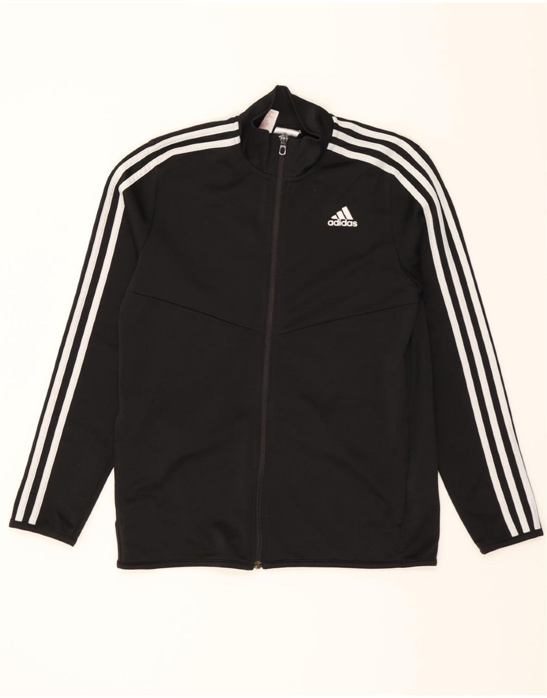 ADIDAS Boys Tracksuit Top Jacket 13-14 Years Black Polyester Vintage Adidas and Second-Hand Adidas from Messina Hembry 