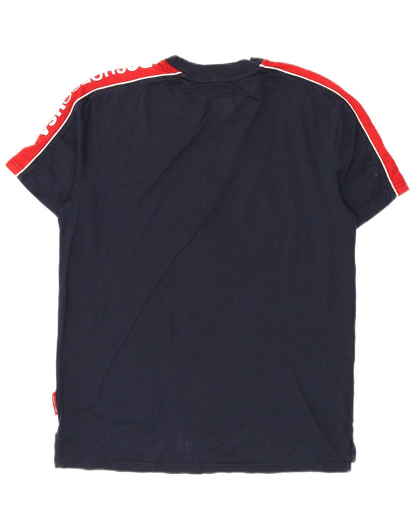 Ανδρικό γραφικό μπλουζάκι DC Small Blue Navy Colourblock