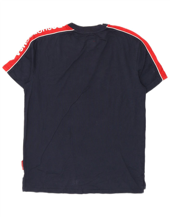 Ανδρικό γραφικό μπλουζάκι DC Small Blue Navy Colourblock