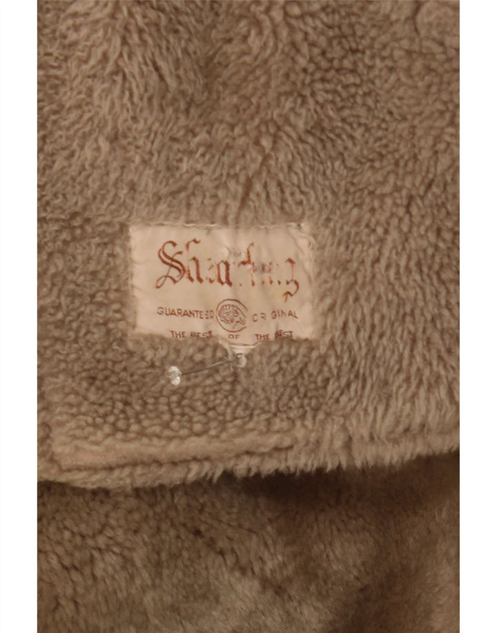 Vintage Γυναικείο Shearling Jacket IT 46 Large Beige Shearling