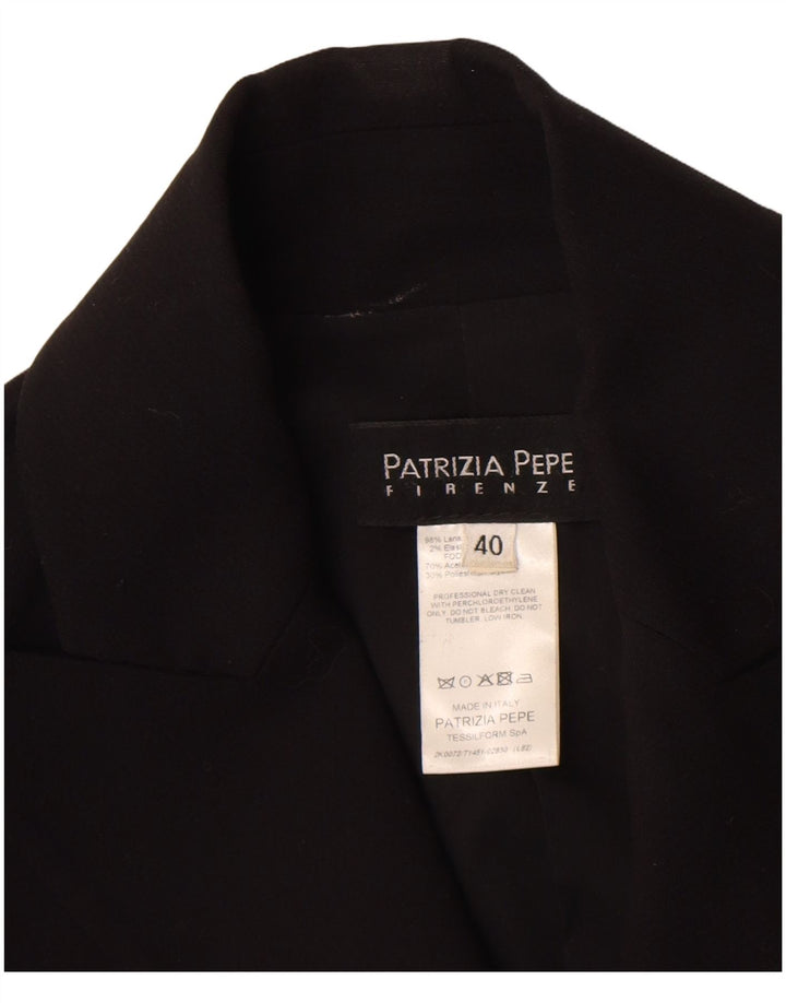 Patrizia Pepe Γυναικείο Μπουφάν Blazer IT 40 Small Black Wool