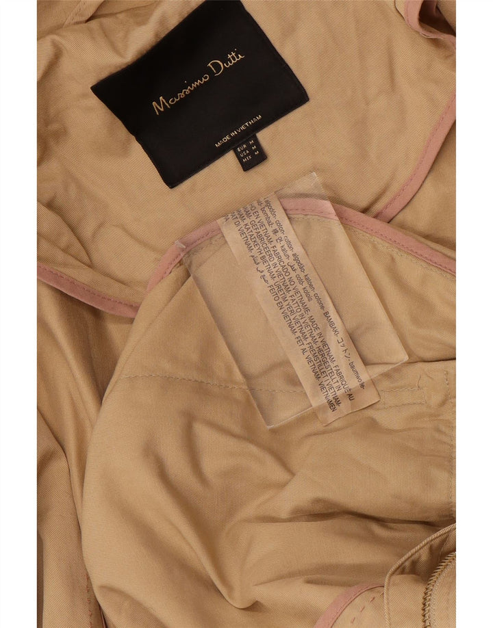 MASSIMO DUTTI Γυναικείο μπουφάν Parka με κουκούλα UK 14 μεσαίο βαμβακερό μπεζ