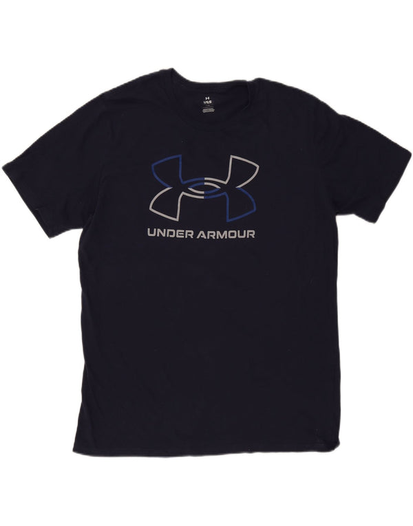 Ανδρικό γραφικό μπλουζάκι Under Armour Top Large Navy Blue