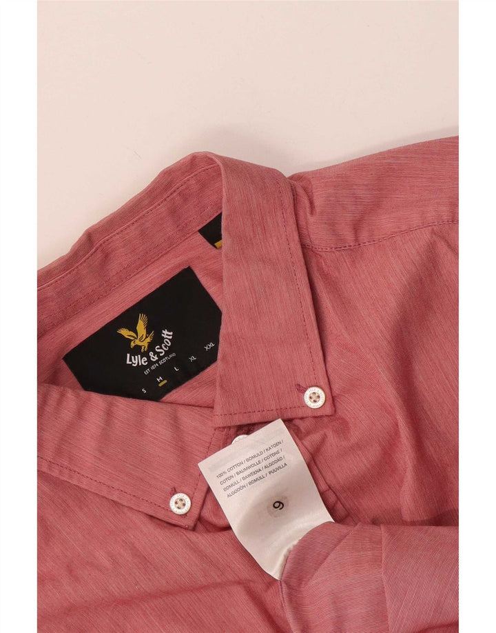 Ανδρικό πουκάμισο Lyle & Scott, μεσαίο ροζ βαμβακερό