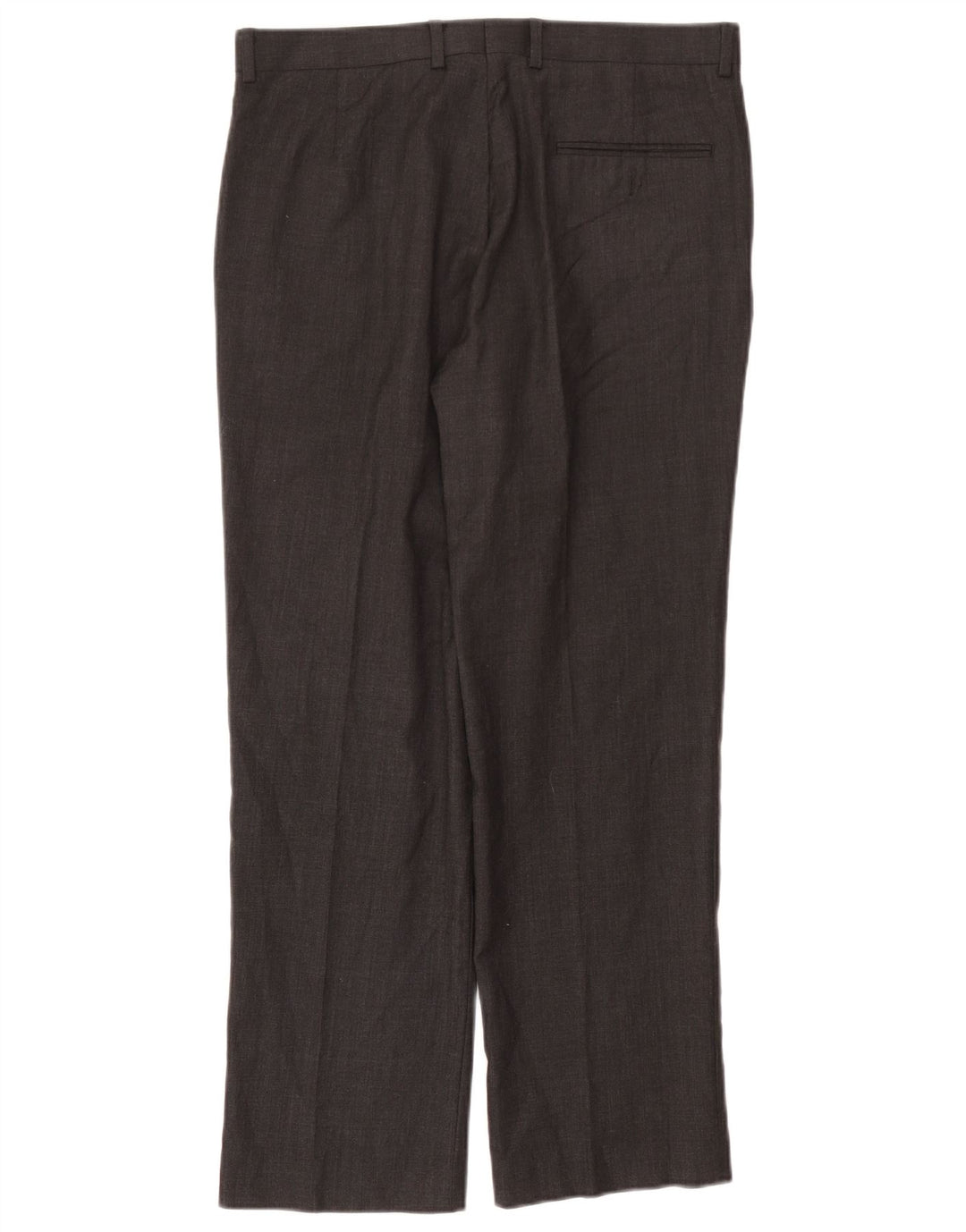 Ανδρικό ίσιο παντελόνι John Lewis W34 L29 Μαύρο μάλλινο