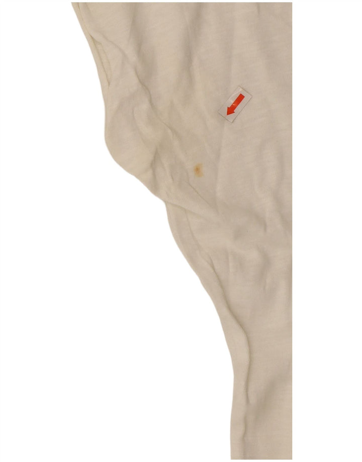 TOMMY HILFIGER Γυναικείο υπερμεγέθη γραφικό μπλουζάκι Top 10 Small White UK