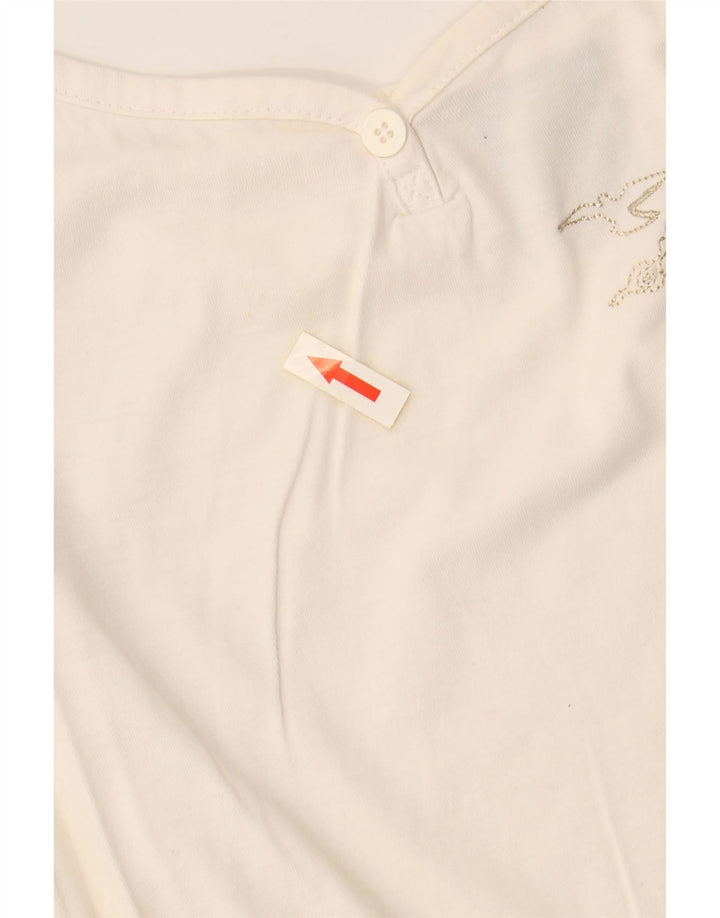 NIKE Γυναικεία Crop Graphic Cami Top UK 10/12 Medium Off White