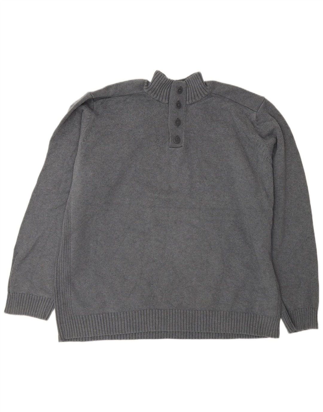 Ανδρικό πουλόβερ Marks & Spencer Blue Harbor με λαιμό 2XL γκρι