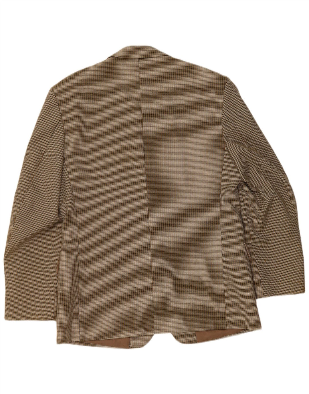 Bersani Ανδρικό σακάκι με 2 κουμπιά σακάκι UK 40 Large Brown Houndstooth Πολυεστέρας