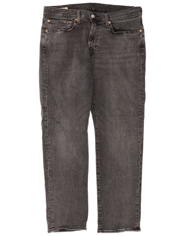 Levi's Mens 514 Straight Jeans W34 L30 Γκρι βαμβακερό