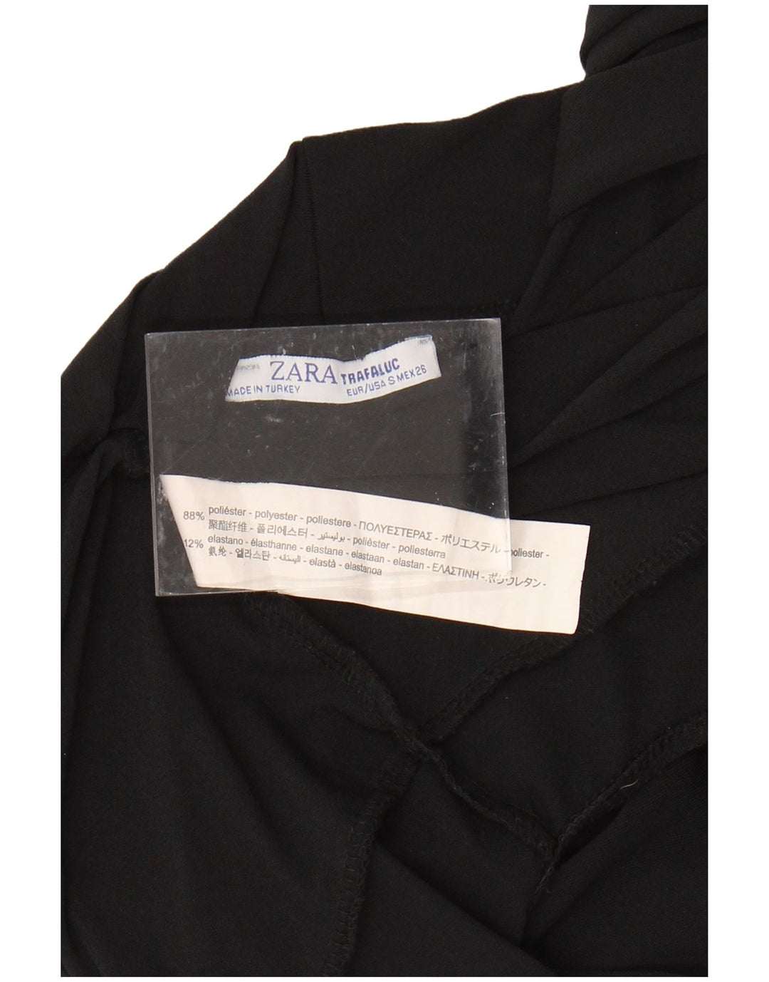 Γυναικείο αμάνικο φόρμα ZARA Trafaluc UK 10 μικρό μαύρο πολυεστέρα