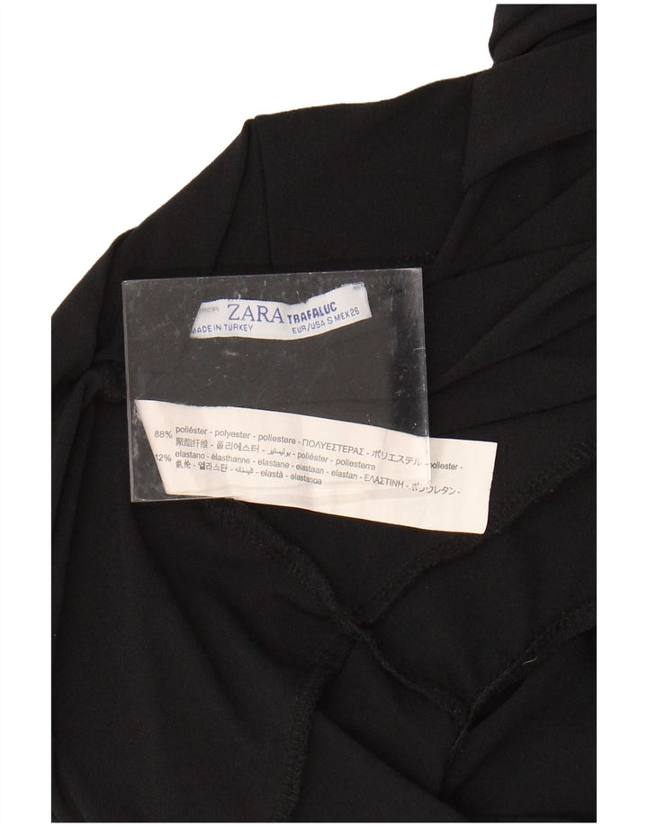 Γυναικείο αμάνικο φόρμα ZARA Trafaluc UK 10 μικρό μαύρο πολυεστέρα
