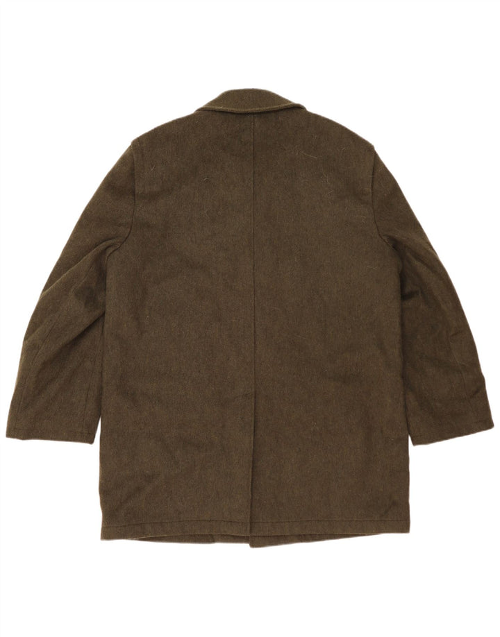 Vintage Ανδρικό Πανωφόρι UK 42 XL Χακί Μαλλί