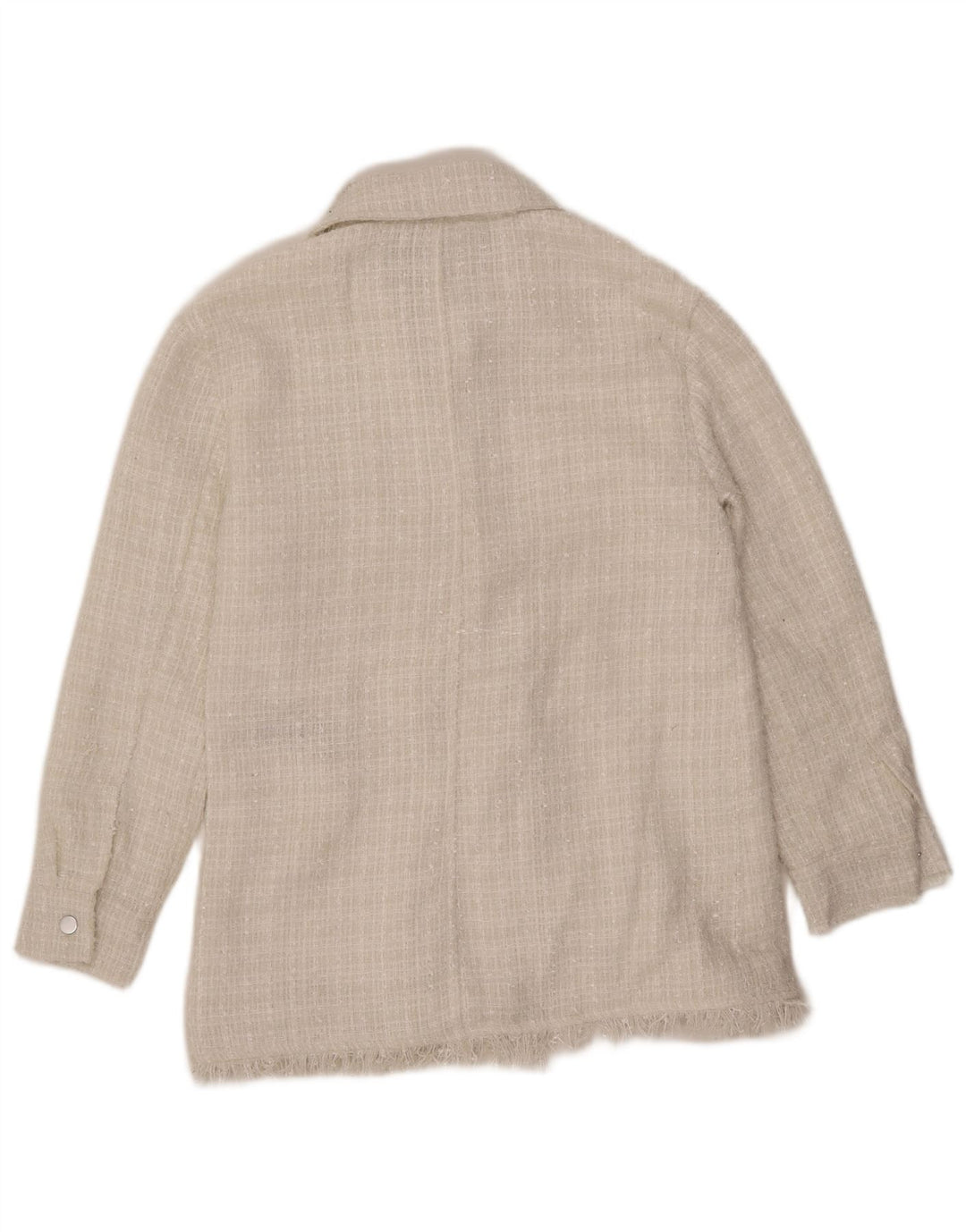 7 FOR ALL MANKIND Γυναικείο Bomber Jacket UK 12 Medium White Polyester