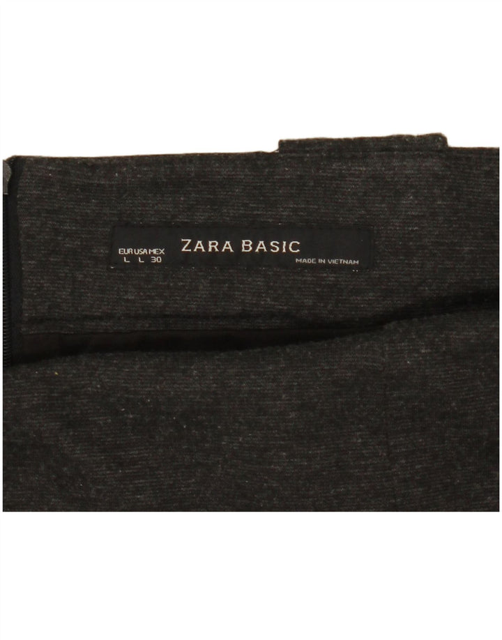 Zara Γυναικεία Pencil Φούστα Μεγάλη W30 Γκρι Flecked