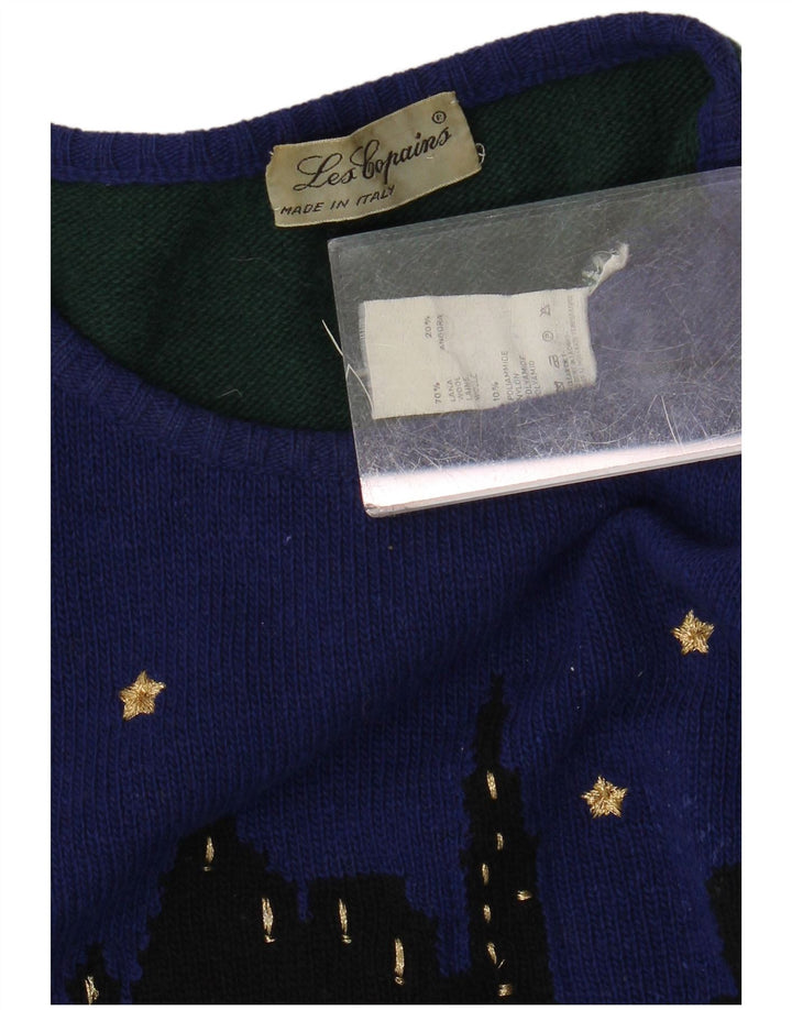 LES COPAINS Γυναικείο πουλόβερ με λαιμόκοψη UK 18 XL Πράσινο χρώμα