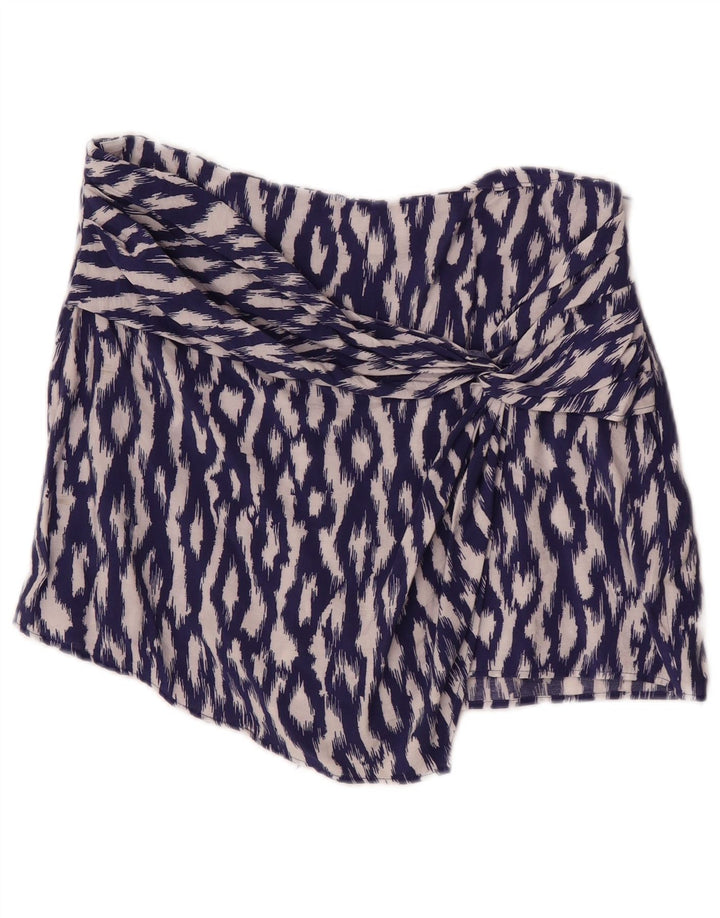 Zara Γυναικείο Skort Large W30 Purple Ikat Viscose