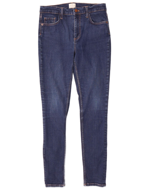 Γαλλικό Connection Skinny Jeans UK 12 Medium W28 L29 Blue Cotton