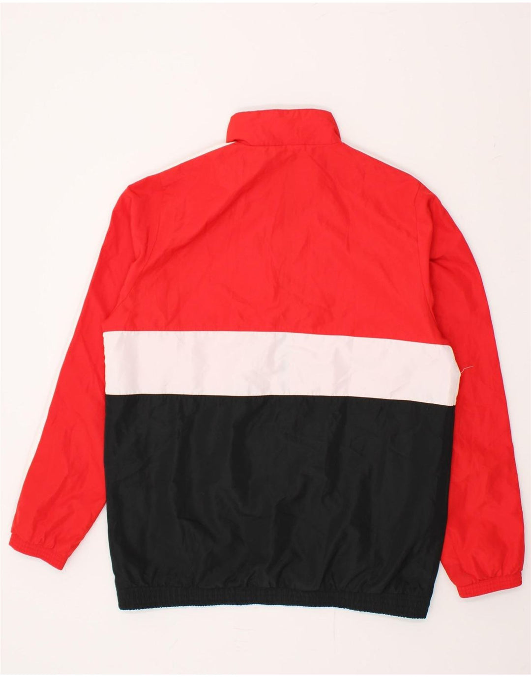 ADIDAS Boys Tracksuit Top Jacket 15-16 Years Red Colourblock Polyester Vintage Adidas and Second-Hand Adidas from Messina Hembry 