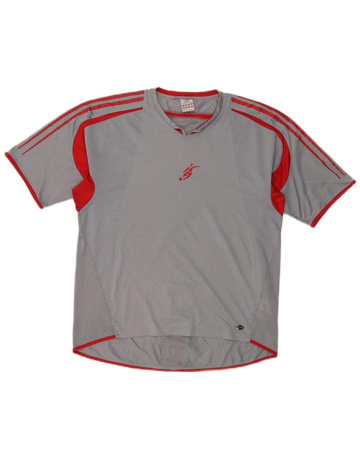 Ανδρικό T-Shirt Adidas Climacool Top Medium Grey Colourblock Polyester