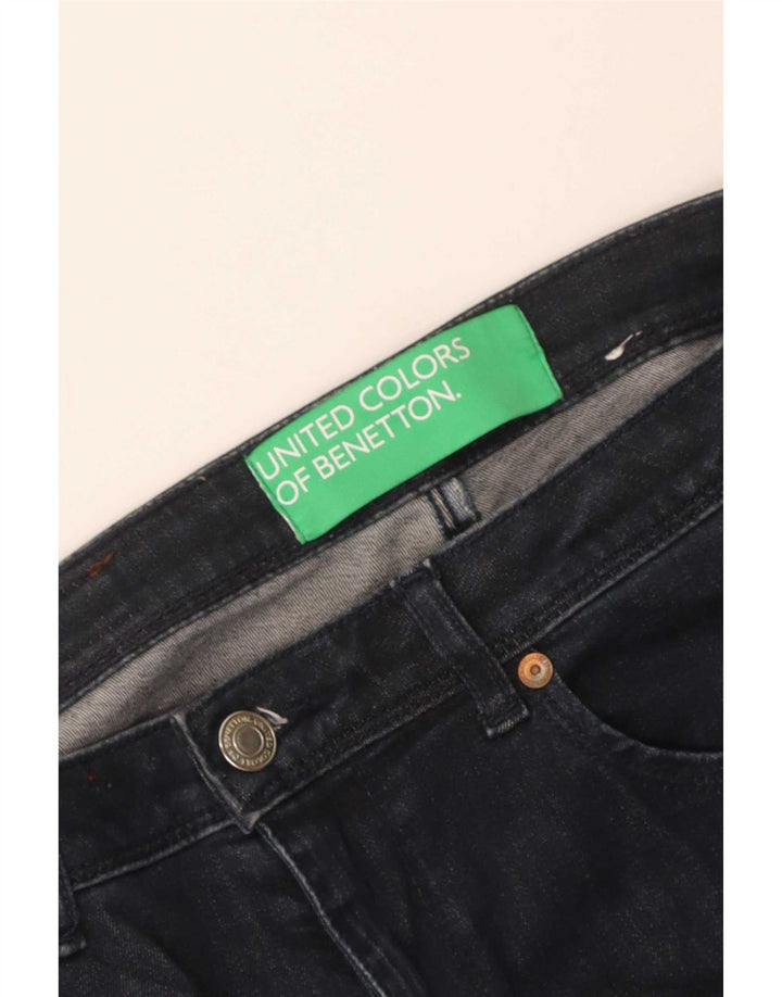 Benetton Γυναικεία Bootcut Jeans W30 L34 Navy Blue