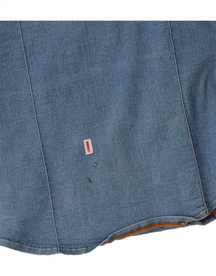 WAMPUM Mens Denim Shirt Large Blue Cotton Vintage Wampum and Second-Hand Wampum from Messina Hembry 