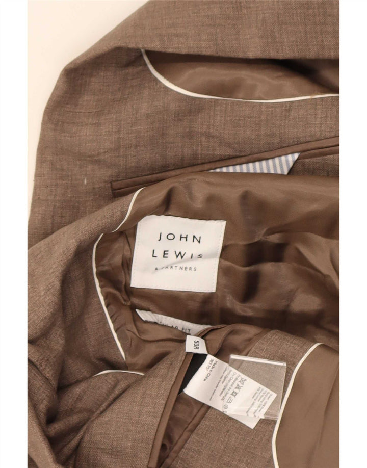 John Lewis Ανδρικό σακάκι 2 κουμπιών μπλέιζερ IT 50 μεγάλο μπεζ λινό