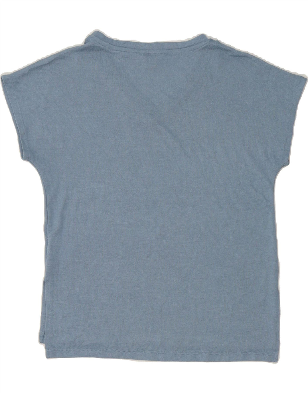 ORVIS Womens Oversized T-Shirt Top UK 6 XS Blue Polyester Vintage Orvis and Second-Hand Orvis from Messina Hembry 