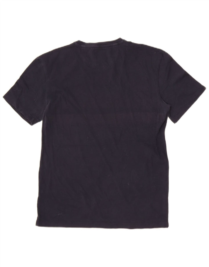 Zara Ανδρικό T-Shirt Slim Fit Τοπ μεσαίου μπλε βαμβακερό
