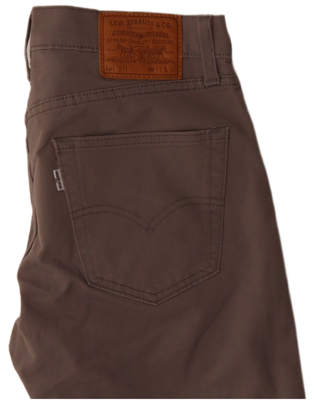 Levi's Mens 511 Slim Casual Παντελόνι W31 L32 Γκρι βαμβακερό