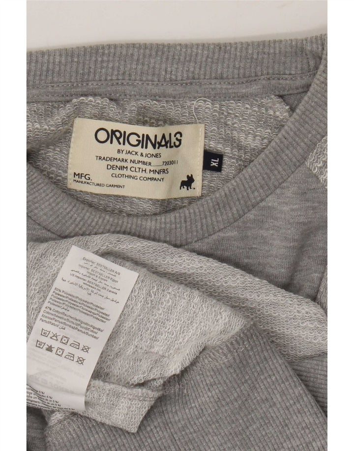 Ανδρικό φούτερ Jack & Jones Jumper XL με γκρι φλύκταινες πολυεστέρας