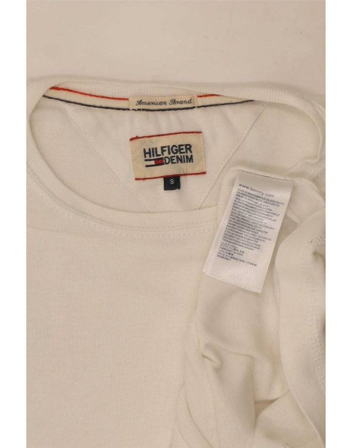 Tommy Hilfiger ανδρικό τοπ μακρυμάνικο μικρό λευκό βαμβακερό